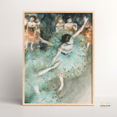 Poster Edgar Degas Swaying Danseuse Green Peinture Art