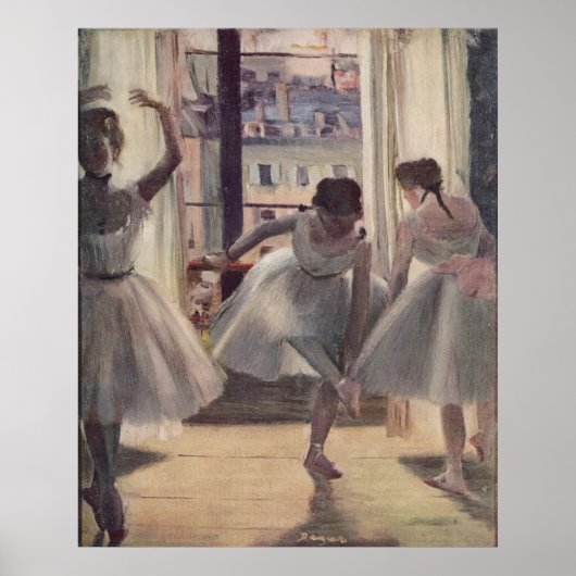 Poster Edgar Degas - Trois danseurs en pratique Salle 187 (Devant)