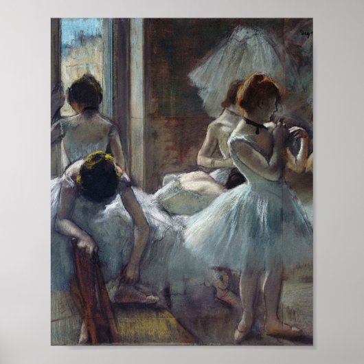 Poster Edgar Degas - Un groupe de danseurs (Devant)