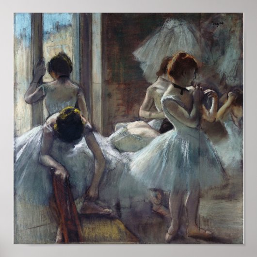 Poster Edgar Degas - Un groupe de danseurs (Devant)