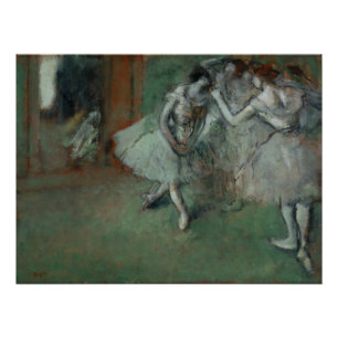 Poster Edgar Degas - Un groupe de danseuses