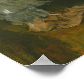 Poster Edgar Degas - Une femme assise à côté d'un vase (Coin)