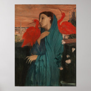 Poster Edgar Degas Young Woman with Ibis