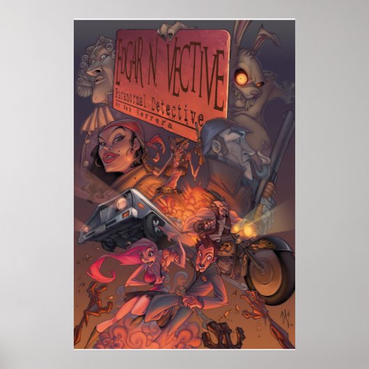 Poster Edgar N Vective : Inspecteur Paranormal (Devant)