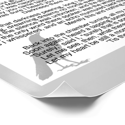 Poster Edgar Poe Le Corbeau (Coin)