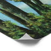 Poster Edgewood Park Vue sur l'étang de canard (Coin)