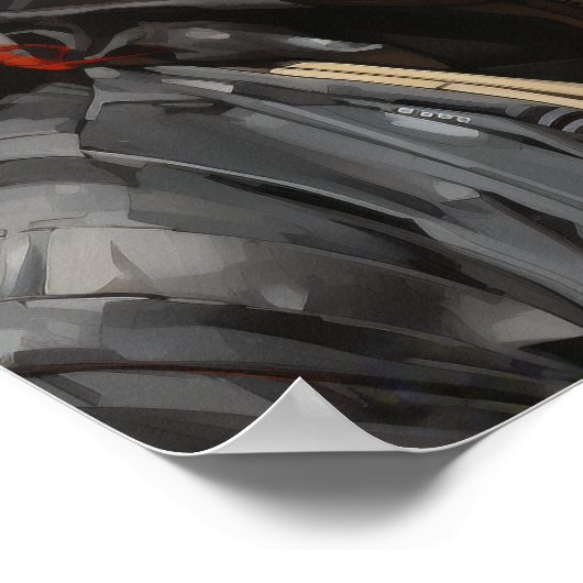 Poster Edgy Dutch Angle Red-Head Punkcore Illustrations P (Coin)