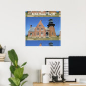 Poster Édifice du phare du Sud-Est, île Block (Bureau à domicile)