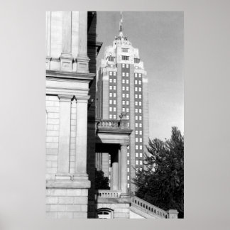 Poster Édifice national du Michigan