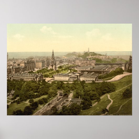 Poster Édimbourg du château, Écosse (Devant)
