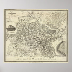 Poster Edimbourg, Ecosse