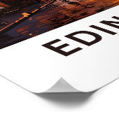 Poster Edimbourg Scotland Travel Imprimer (Coin)