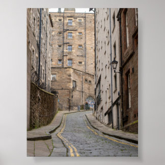 Poster Edimbourg Side Street