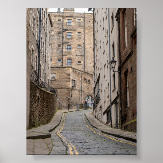 Poster Edimbourg Side Street (Devant)