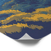 Poster Édimbourg vintage Écosse Voyage (Coin)