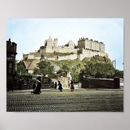Poster Edinburgh Castle Scotland 1910 Grassmarket (Devant)