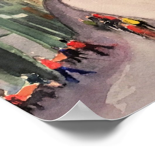 POSTER EDINBURGH, COULEUR D'EAU ÉCOSSE (Coin)