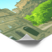 Poster Edinburgh Scotland Castle Royaume-Uni Vintage (Coin)