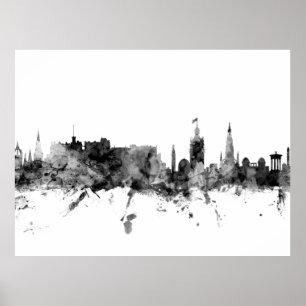 Poster Edinburgh Scotland Skyline