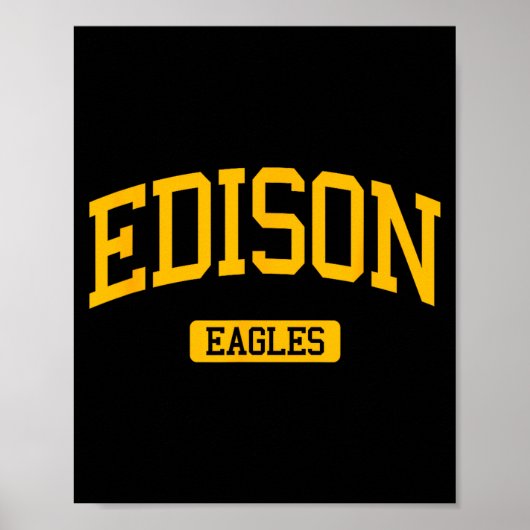 Poster Edison High School Hs Edison Nj Varsity Srts  (Devant)