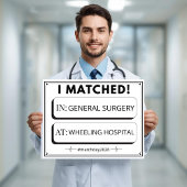 Poster Editable Match Day Sign Medical Graduation