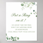 Poster Editable Mettez une bague sur elle Fête des mariée (Devant)