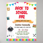 Poster Editable School Bbq Pique-nique (Devant)