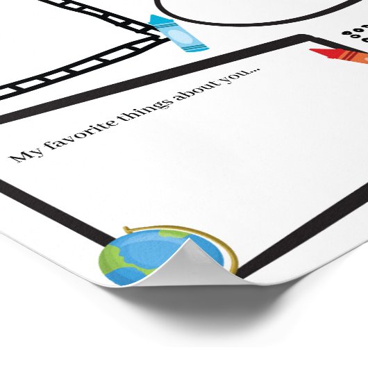 Poster Editable Tout sur mon modèle enseignant (Coin)