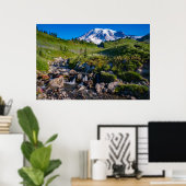 Poster Edith Creek et Mount Rainier Morning Light (Bureau à domicile)