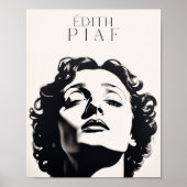 Poster Edith Piaf - portrait - Peinture (Devant)