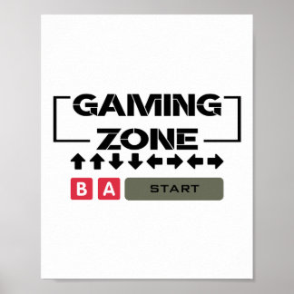 Poster Édition Bouton Zone de Jeu