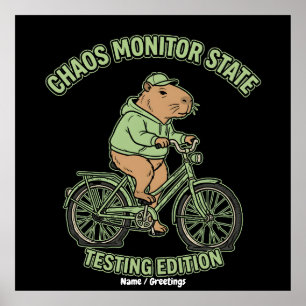 Poster Édition de test de l'état du moniteur de chaos de