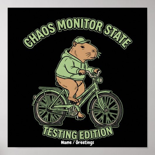 Poster Édition de test de l'état du moniteur de chaos de (Devant)