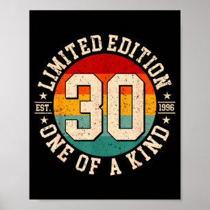 Poster édition limitée 30 ans vintage 1996 30ème