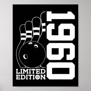 Poster Édition limitée Bowling Anniversaire 1960 