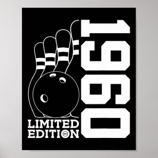 Poster Édition limitée Bowling Anniversaire 1960