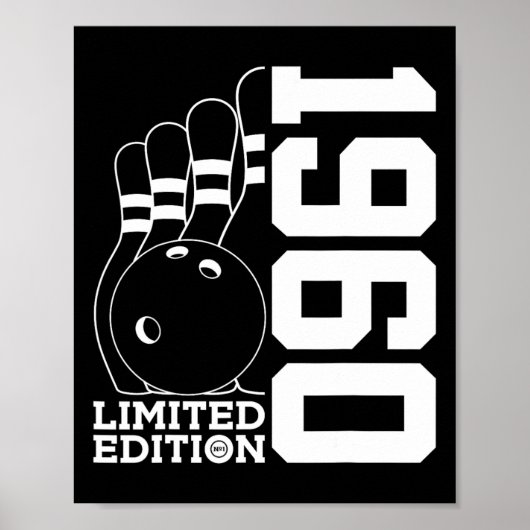 Poster Édition limitée Bowling Anniversaire 1960 (Devant)