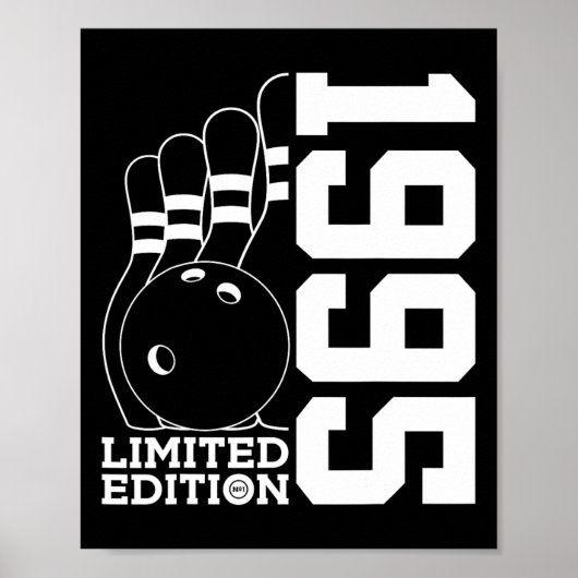 Poster Édition limitée Bowling d'anniversaire 1995 (Devant)