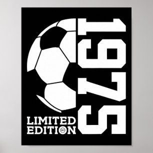 Poster Édition limitée de football pour 50e anniversaire