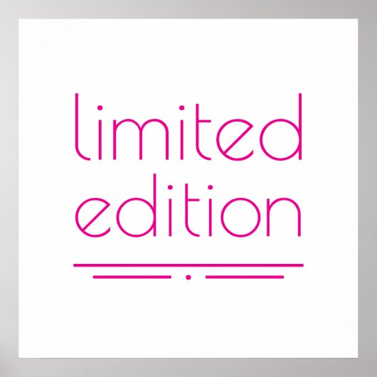 Poster Édition limitée - L'une des sortes (Devant)