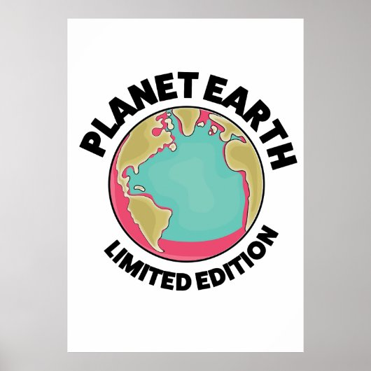 Poster Édition limitée Planète Terre (Devant)