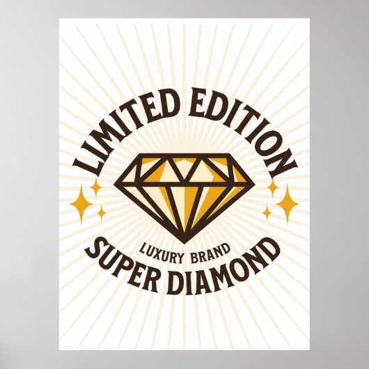 Poster ÉDITION LIMITÉE Super Diamond Sunburst (Devant)