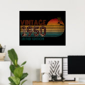 Poster Edition limitée vintage 1950 (Bureau à domicile)