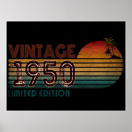Poster Edition limitée vintage 1950 (Devant)