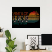 Poster Edition limitée vintage 1958 (Bureau à domicile)