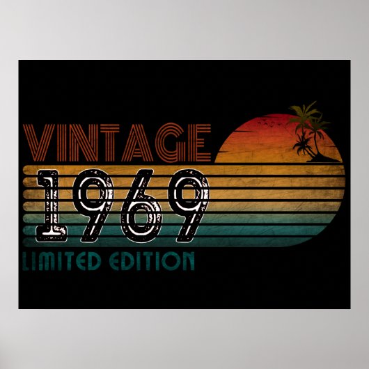 Poster édition limitée vintage 1969 (Devant)