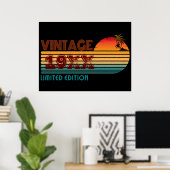 Poster édition limitée vintage 19XX (Bureau à domicile)