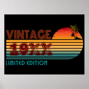 Poster édition limitée vintage 19XX