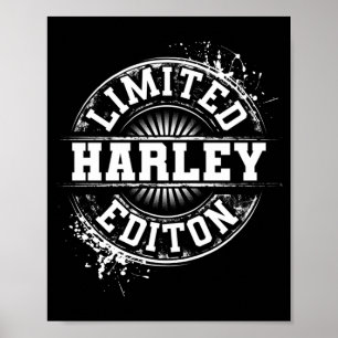 Poster Édition Mensonge Harley Drôle Nom Personnalisé Bla