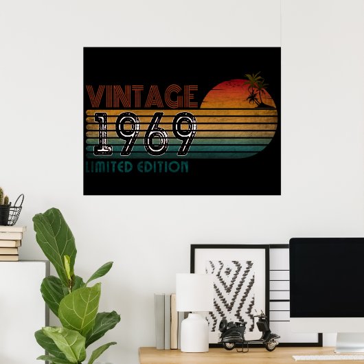 Poster édition vintage 1969 (Bureau à domicile)